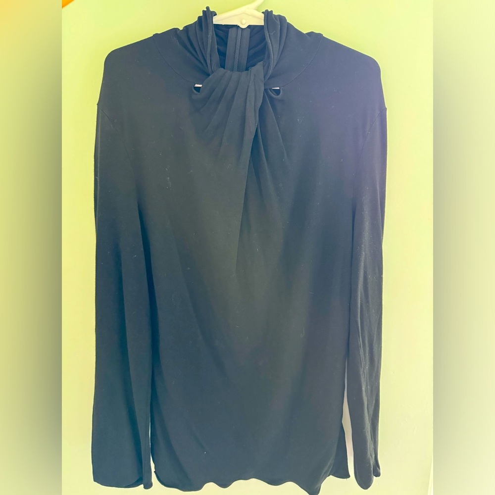 Armani Collezioni Mock Knot Neckline Top size 4